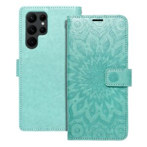 Mezzo Book flip case for Samsung S22 ULTRA mandala green