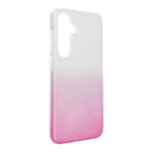 Shining case for Samsung S24 FE transparent pink