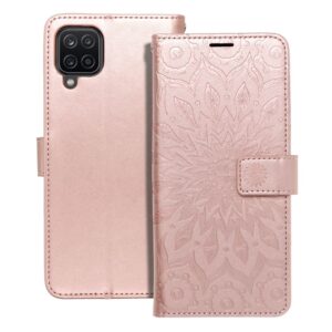 Mezzo Book flip case for Samsung A12 / M12 mandala rose gold