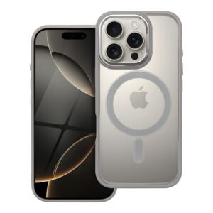 Color Edge Mag Cover case for iPhone 16 PRO compatible with MagSafe titanium-gray