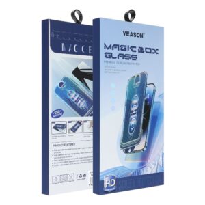 Veason 6D Pro Easy-Install Glass + Applicator - for Iphone 18 Pro black