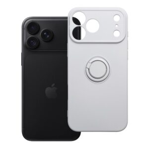 Silicone Ring case for iPhone 18 Pro Max / 17 Pro Max silver