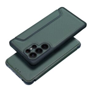 Razor Book flip case for Samsung S25 dark green