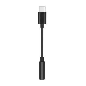 Adapter AUX Type C (male) to Jack 3,5 mm (female) black