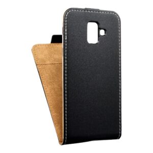 Vertical flip case for Samsung A6 2018 Slim Flexi Fresh black