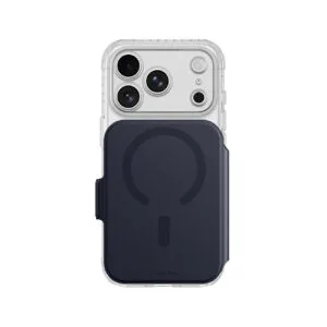 AmazingThing Titan Pro Lens Flip Set Case for iPhone 18 Pro Max with Wallet, MagSafe Compatible - Navy Blue