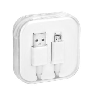 Cable USB A to Micro USB 1A BOX 1 m white