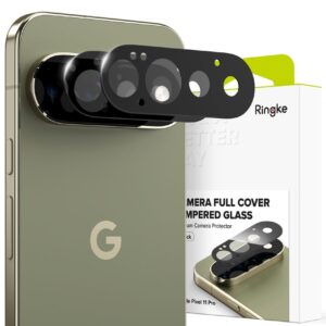 Ringke Tempered Glass Camera Full Cover 2-Pack for Google Pixel 11 Pro - Black