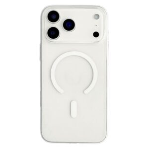 MagSafe Compatible iPhone 18 Pro Max / 17 Pro Max PC Case - Transparent White