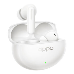 Oppo Enco Air5 Pro In-Ear Wireless Headphones with Hi-Res Audio with ANC and AI Translation - White