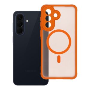 Full Matte Mag case for Samsung A57 Cover compatible with MagSafe orange