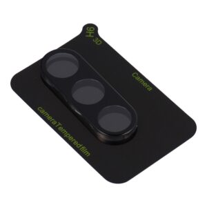 5D Full Glue Tempered Glass Camera Lens for Samsung S25 black