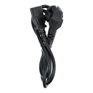 Power cable for computer PC / printer / monitor 230V 16A 1 m black