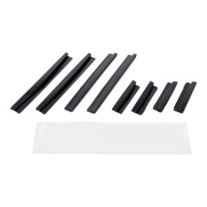 Car door edge protector 8 pcs black