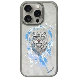 NIMMY case PANTHER compatible with MagSafe for IPHONE 16 Pro Max light gray