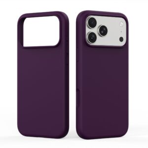 DUX DUCIS case PIEL LIQUID SILICONE compatible with MagSafe for iPhone 18 Pro/17 Pro burgundy