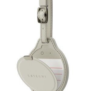 Satechi Locator compatible with Apple Find My FindAll Luggage Tag shape Vegan Leather ST-LFALTW sand