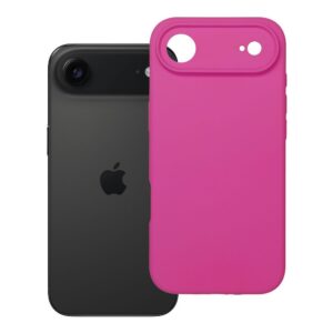 Case for iPhone 17 AIR Silicone 2mm (camera protection) compatible with MagSafe pink