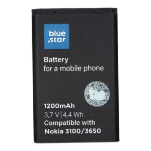 Blue Star Battery for Nokia 3100 / 3650 / 6230 / 3110 Classic 1200 mAh Premium