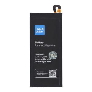 Blue Star Battery for Samsung J5 2017 / A5 2017 3000 mAh Premium