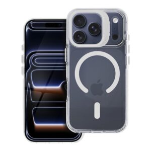 Lens Mag Cover case for iPhone 14 compatible with MagSafe white