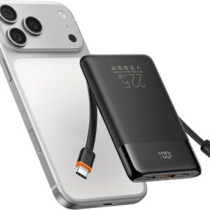 Veger Wirelles charger Qi2.2 25W Apple 3-in-1 included 90cm retractable cable