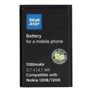 Blue Star Battery for Nokia 1208 / 1200 / C1 / 1616 / 1800 1100 mAh