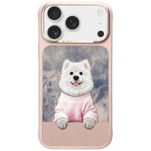 NIMMY case GENTLE PETS SERIES DOG compatible with MagSafe for IPHONE 18 Pro Max/17 Pro Max pink