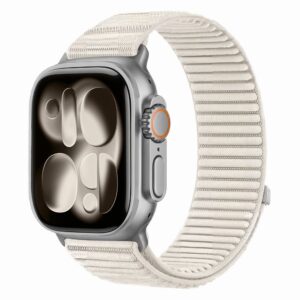 Tech-Protect Nylonloop Apple Watch 8 / 9 / 10 / 11 / 12 / SE (40 / 41 / 42 mm) Starlight