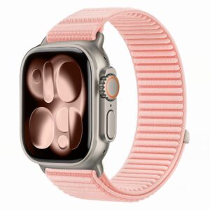 Tech-Protect Nylonloop Apple Watch 8 / 9 / 10 / 11 / 12 / SE (40 / 41 / 42 mm) Blush Pink