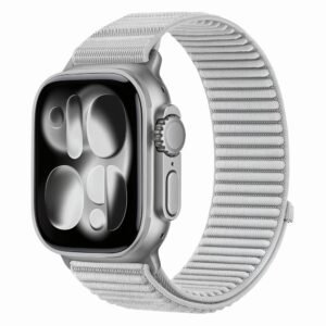 Tech-Protect Nylonloop Apple Watch 8 / 9 / 10 / 11 / 12 / SE / Ultra (44 / 45 / 46 / 49 mm) Light Grey