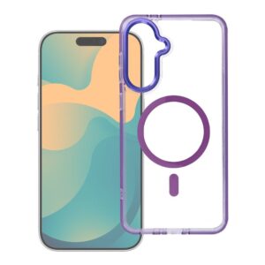 Frame Clear Hybrid Mag Cover case for Xiaomi Redmi 17C 5G compatible with MagSafe purple