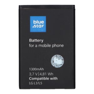 Blue Star Battery for LG L3 / L5 / P970 Optimus Black / P690 Optimus Net 1300 mAh Premium