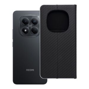 Luna Book Carbon flip case for Xiaomi Redmi NOTE 15 PRO 5G black