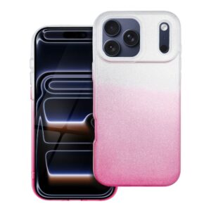 Shining case for iPhone 18 Pro Max / 17 Pro Max transparentny pink