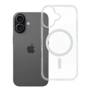 Case for iPhone 17 Drop Glue Colorful Ring Mag Cover compatible with MagSafe white