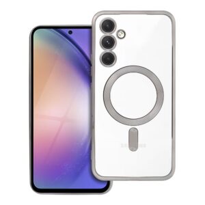Electro Mag Cover case for Samsung A54 compatible with MagSafe titanium gray