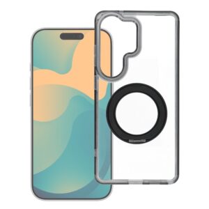 Case for Xiaomi Redmi 17C 5G Frame Circle Stand compatible with MagSafe black