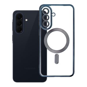 Electro Mag Cover case for Samsung A57 compatible with MagSafe titanium blue