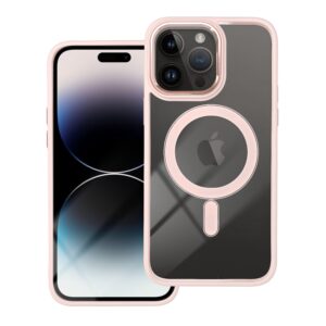 Color Edge Mag Cover case for iPhone 14 PRO MAX compatible with MagSafe pink