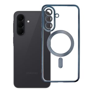 Electro Mag Cover case for Samsung A37 compatible with MagSafe titanium blue