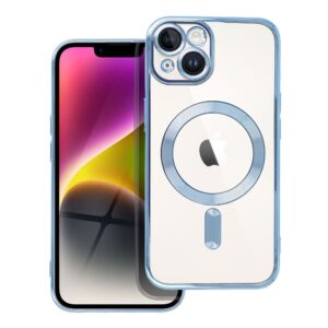 Electro Mag Cover case for iPhone 14 compatible with MagSafe blue