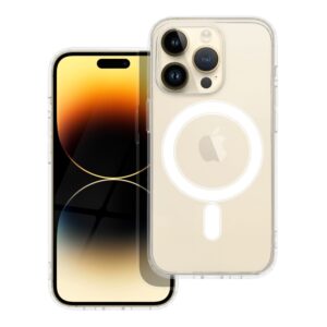 Clear Mag Cover (STR) case for iPhone 14 PRO compatible with MagSafe transparent