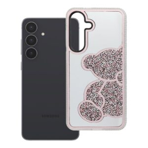 Teddy Bear case for Samsung S25 FE pink
