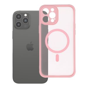 Full Matte Mag case for iPhone 12 PRO MAX Cover compatible with MagSafe light pink