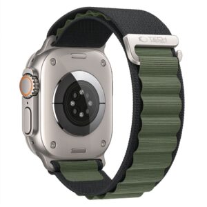 Tech-Protect Nylon Pro Apple Watch 8 / 9 / 10 / 11 / 12 / SE / Ultra (44 / 45 / 46 / 49 mm) Black / Green