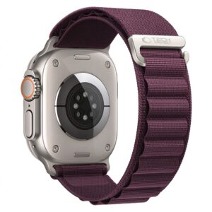Tech-Protect Nylon Pro Apple Watch 8 / 9 / 10 / 11 / 12 / SE / Ultra (44 / 45 / 46 / 49 mm) Deep Burgundy
