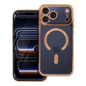Electro Mag Cover case for iPhone 18 Pro Max / 17 Pro Max compatible with MagSafe gold