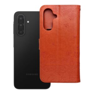 Mezzo Book flip case for Samsung A17 / A18 cats brown