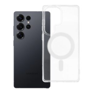 Clear Mag Cover (STR) case for Samsung S25 ULTRA compatible with MagSafe transparent